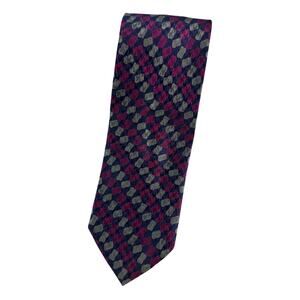Caravaggio Mens Silk Tie Italy Purple Gray Olive Gold Abstract Designer